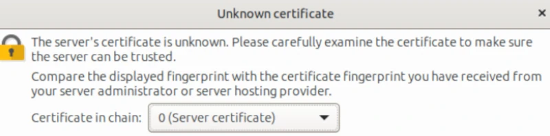 ssl tls status certificate unknown 1