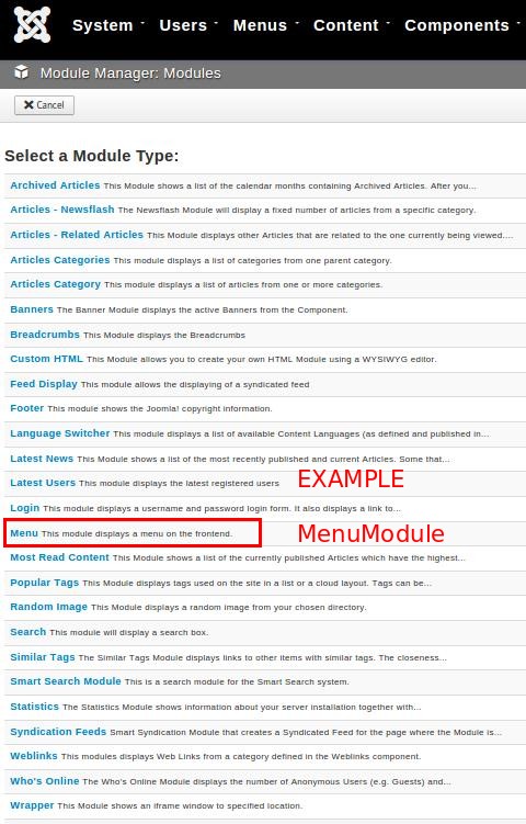 module manager new type