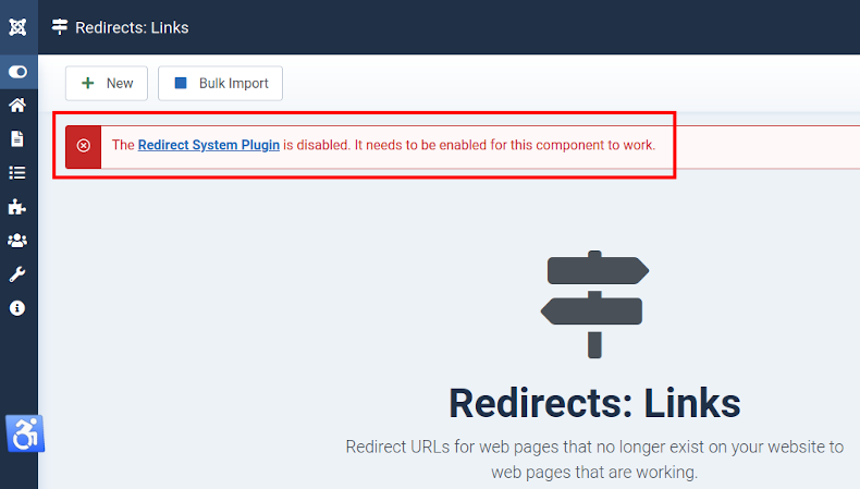 component redirects