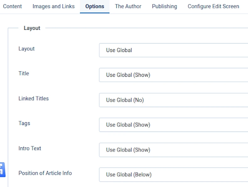 article edit options tab 1