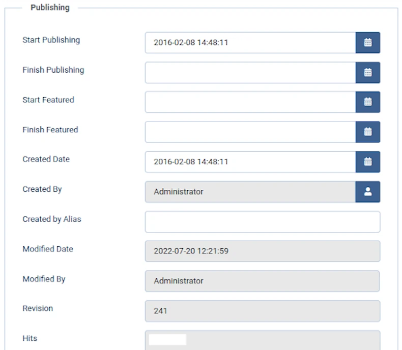 article edit publishing tab 1