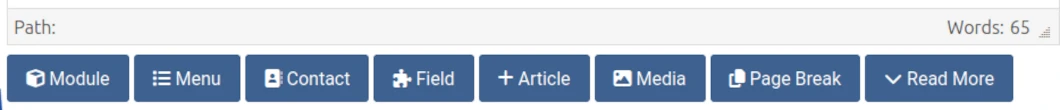 JCE Editor - Bottom