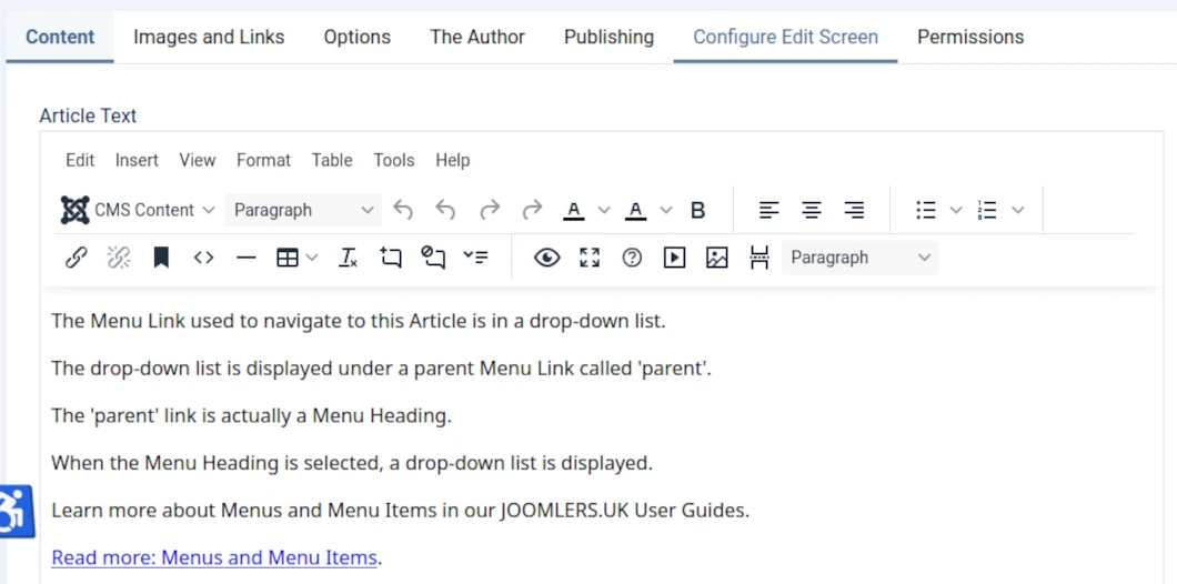 TinyMCE Editor
