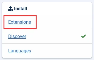 extensions install