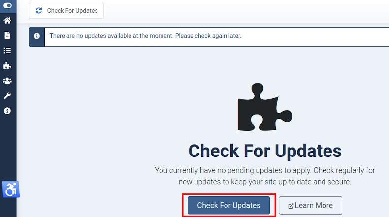 update extensions check 2