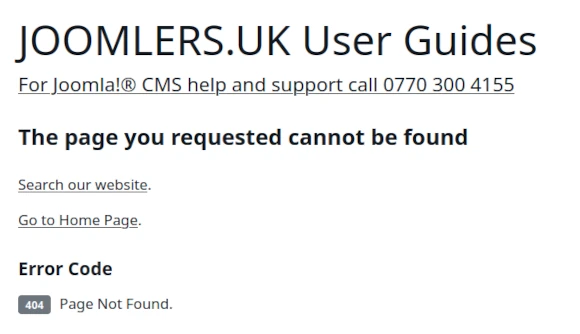 404 page not found module 1